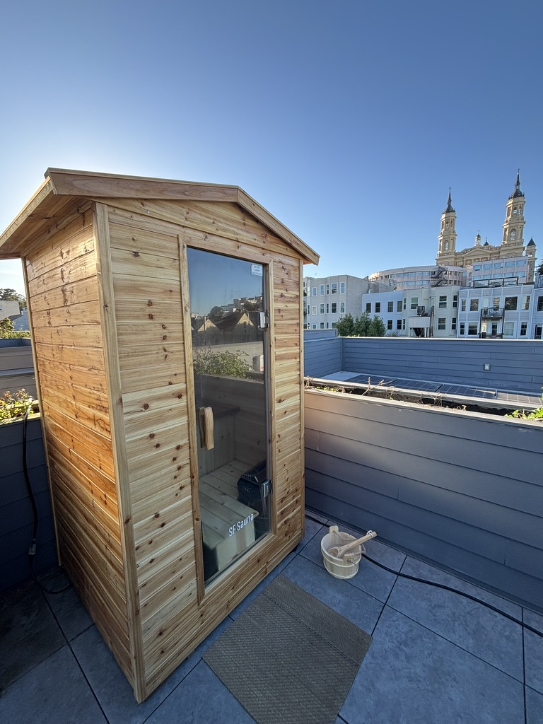 Anywhere Sauna on a city rooftop